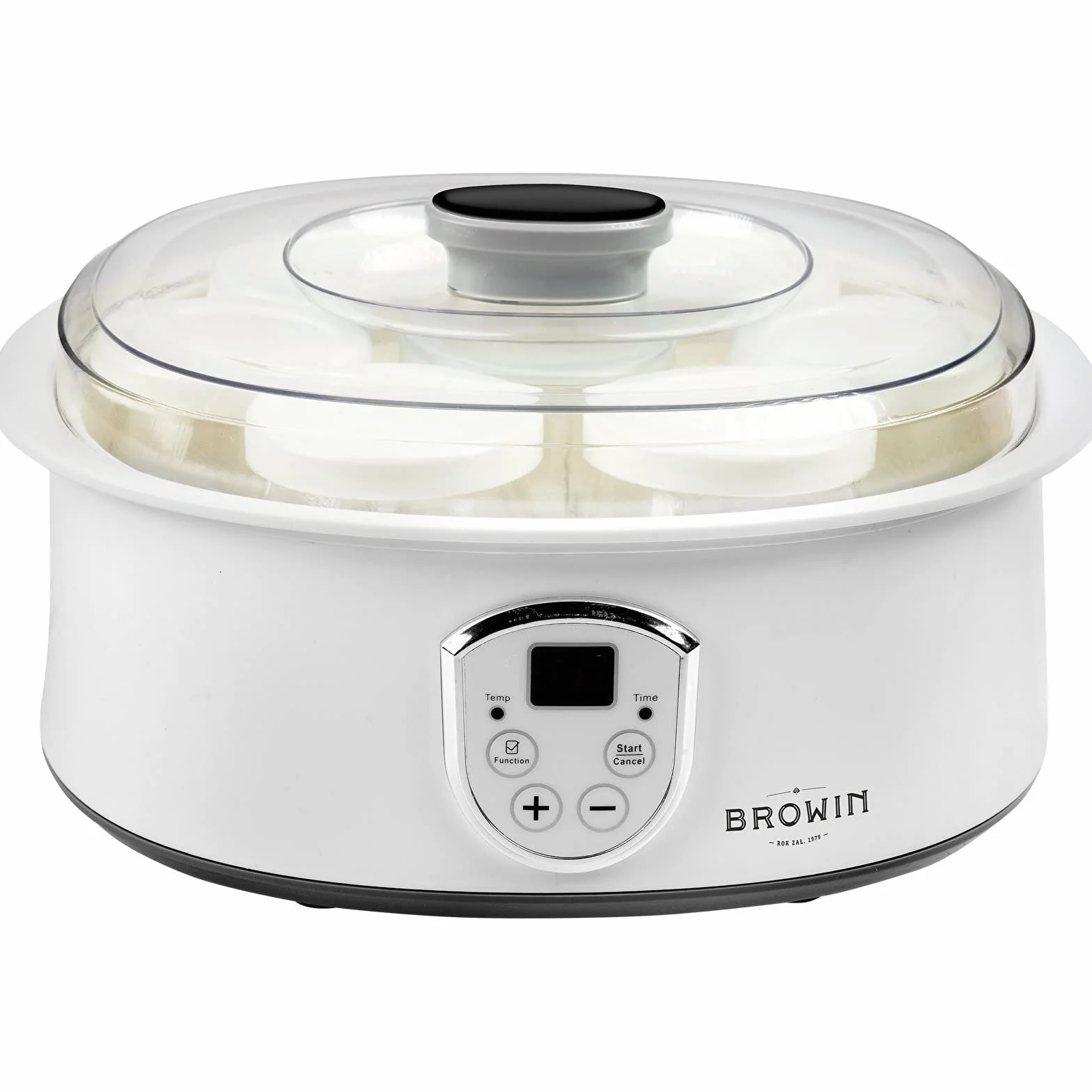 BROWIN® 801015 Yogurtiera con termostato |7 vasetti |1,3 L