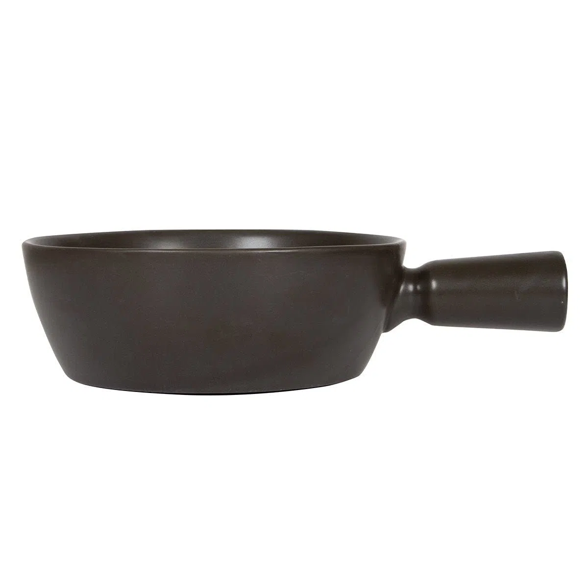 Boska Pentola per fonduta di formaggio, per stufa a gas, lavabile in lavastoviglie, in ceramica, nero, 1,3 litri