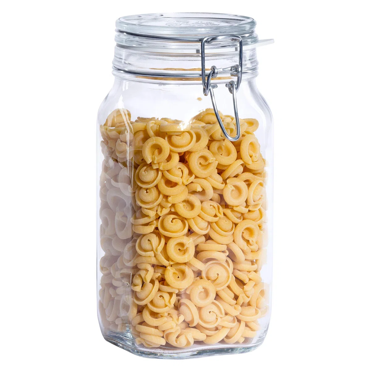 Bormioli Fido, Barattoli con chiusura a leva, 6 pezzi Capacità di 1,5 lt conservazione ermetica grazie all'anello di gomma