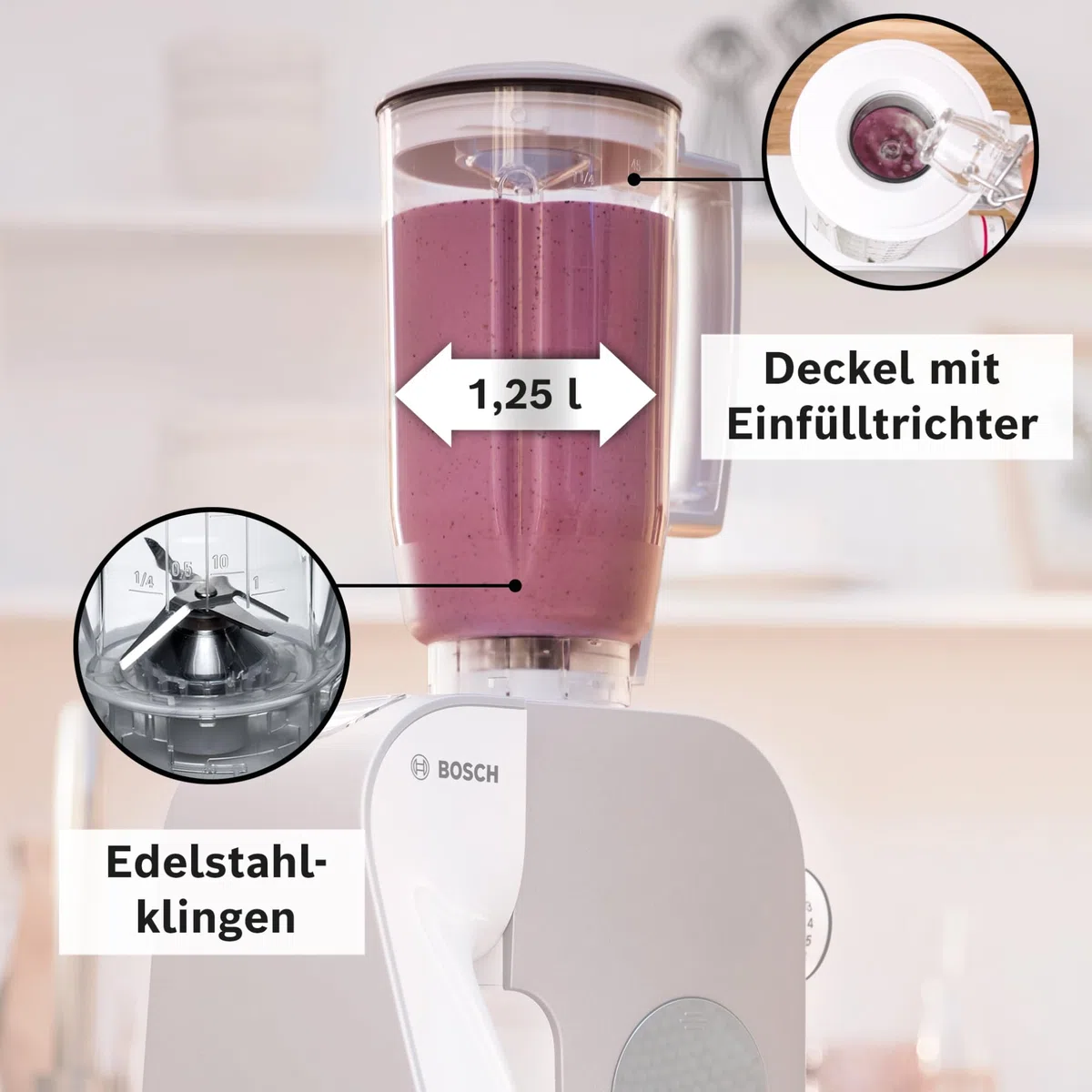 Bicchiere frullatore per macchina da cucina MUM4 Bosch MUZ5MX1