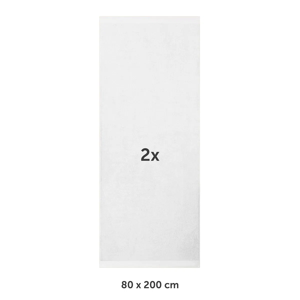 Blumtal Asciugamani Bagno, Asciugamani Telo Doccia, 100% Cotone Certificato Oeko-Tex 100, 2 Telo Bagno Grande (80x200cm), Bianco