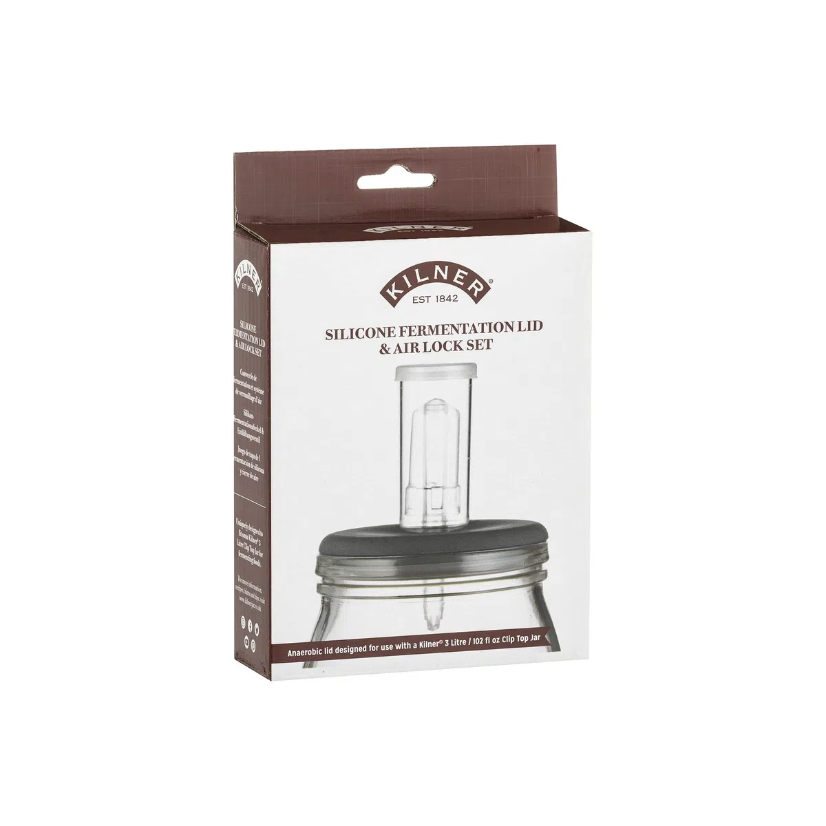 Kilner Coperchio di fermentazione con blocco dell'aria, silicone