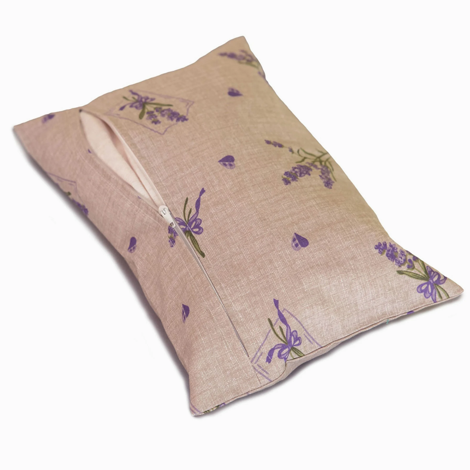 Cuscino con lavanda 30x20cm - "Fiore romantico" - Cuscino con profumo naturale