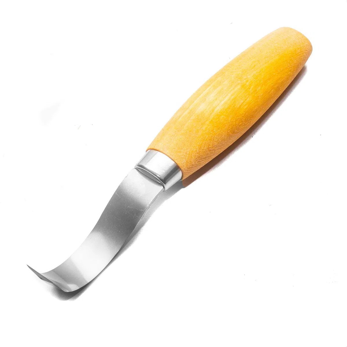 Morakniv Carving Hook 163 - Coltello fisso misto, manico: betulla naturale, lama: 50 mm