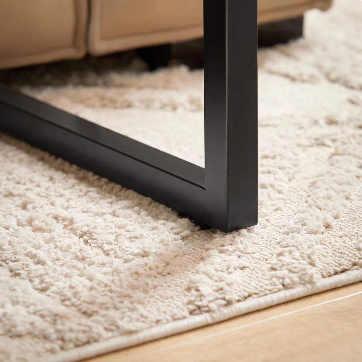 SoBuy Tavolino da Salotto, Tavolino da Divano 40x30x60 cm Nero & Naturale FBT44-N