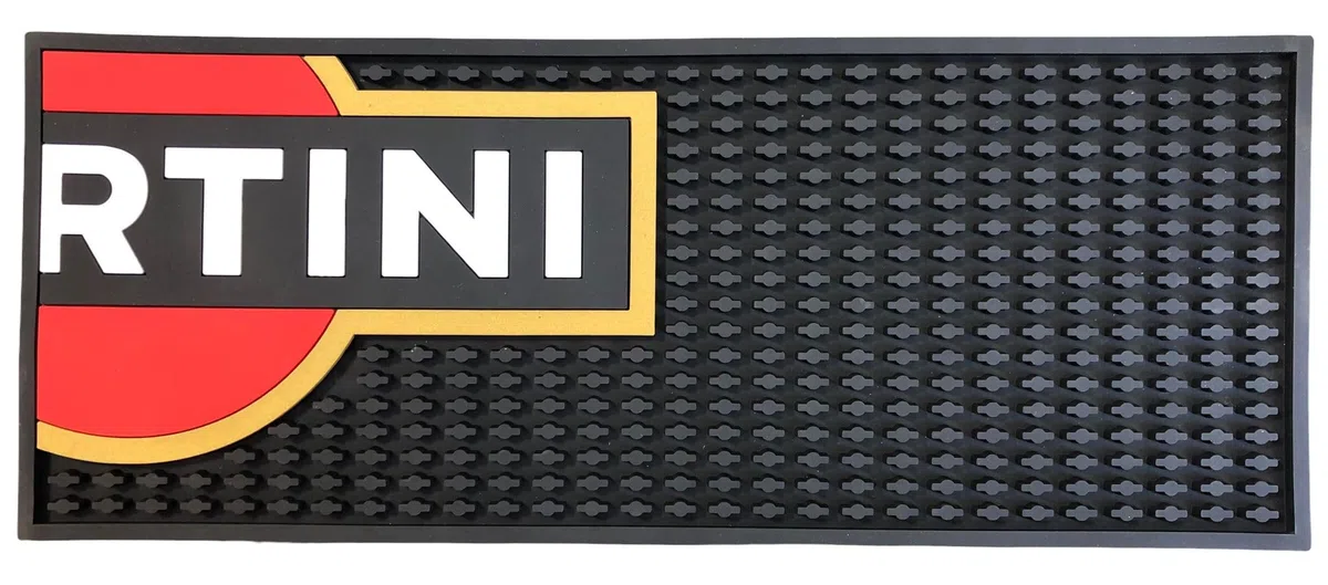 ALE E COMMERCE Tappetino Cocktail Bar Mat Pubblicitario Relizzato per Martini