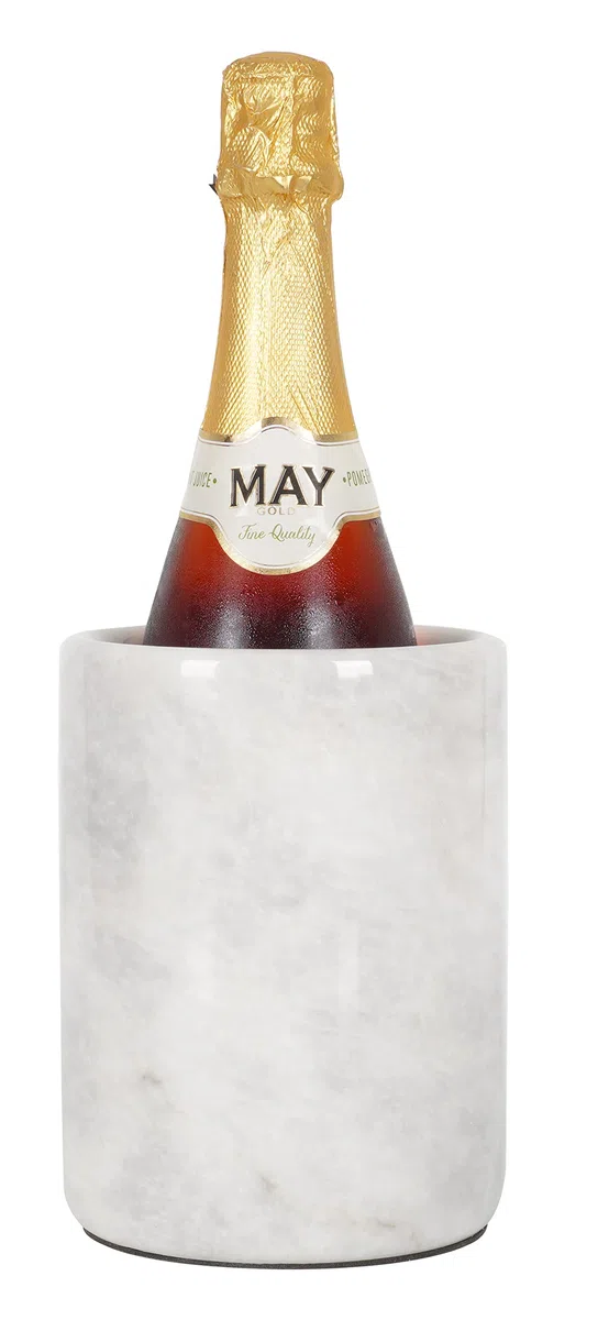 Refrigerante per vino bianco da tavolo fatto a mano marmo termiche per vino per champagne – altezza 11.4 x 11.4 x 16.5 cm "Beverage Freeze Cooler Holder – Uso come utensili