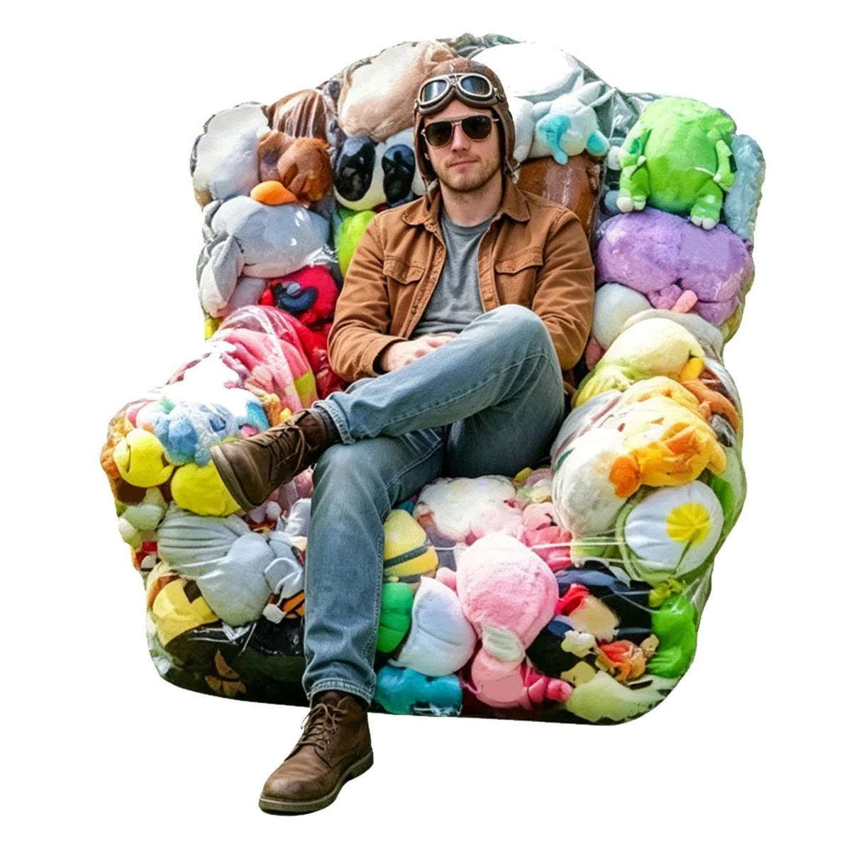 Sedia Contenitore Peluche,Contenitore Trasparente per Pupazzi - Divano per Bambole Morbide,per Bambini Adolescenti Adulti Genitori Affittuari Casa Appartamento Asilo Soggiorno
