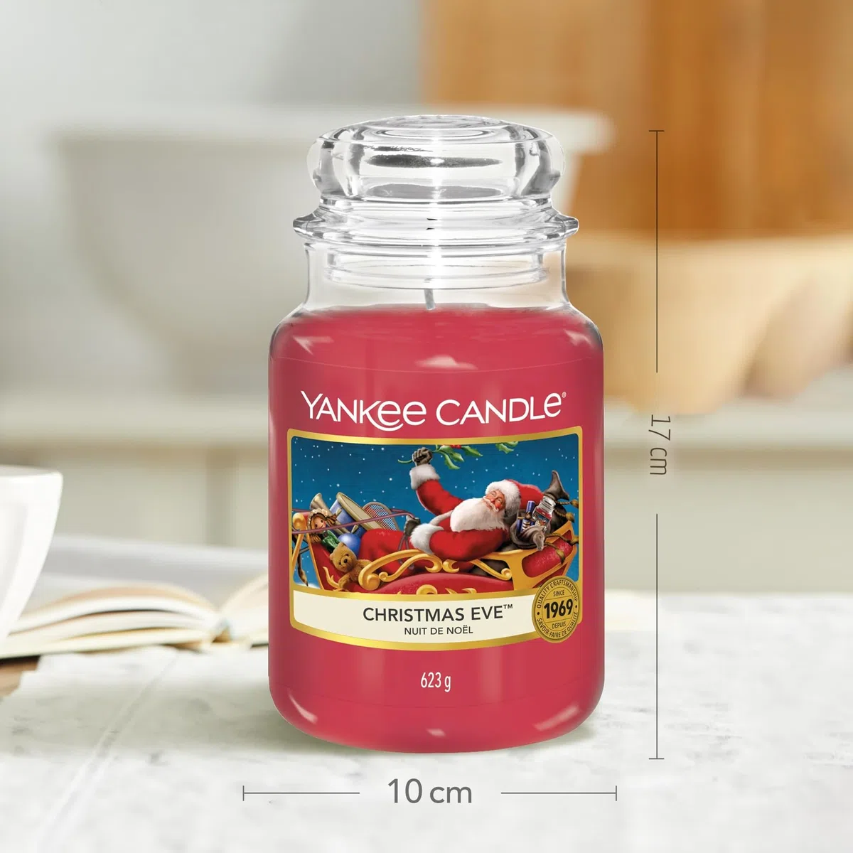 Yankee Candle Scented Candle | Candela in giara grande della Vigilia di Natale | Candele a lunga combustione: fino a 150 ore | Regali perfetti per le donne