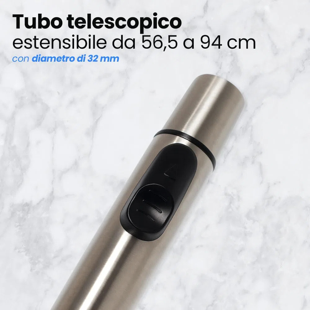 Anakel Home Confezione di Ricambio Tubo per Aspirapolvere universale con Bocchetta per Aspirapolvere con Giunto girevole, Accessori per Aspirapolvere | Ø32 mm, Lunghezza Regolabile 56,5-94 cm