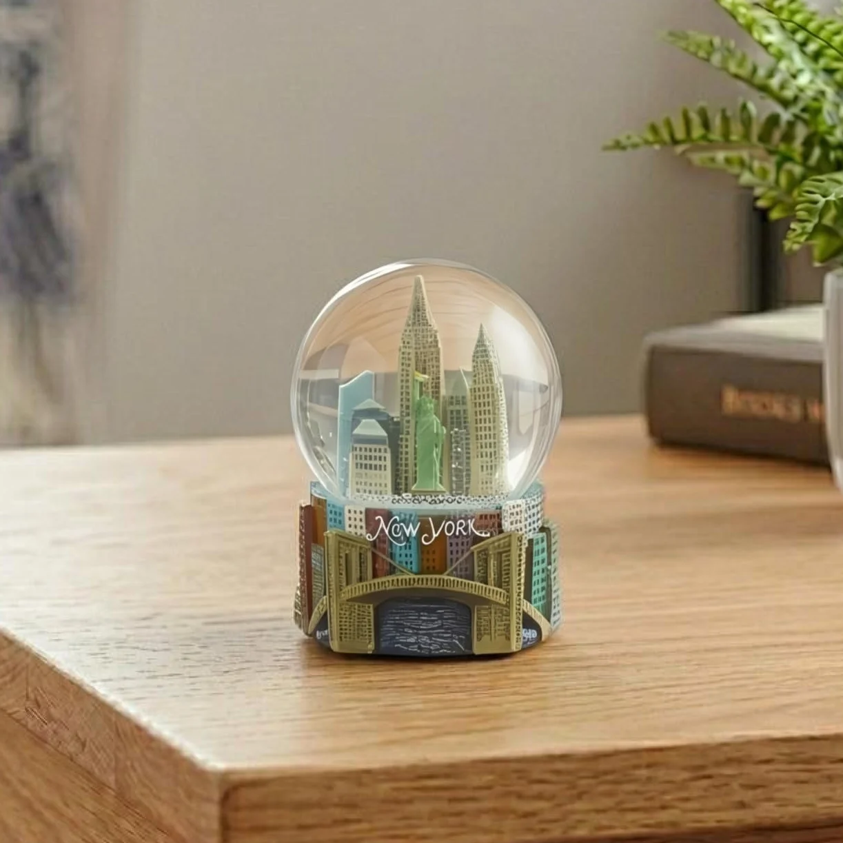 Skyline New York City Palla di neve Souvenir, altezza 8,9 cm, 65 mm