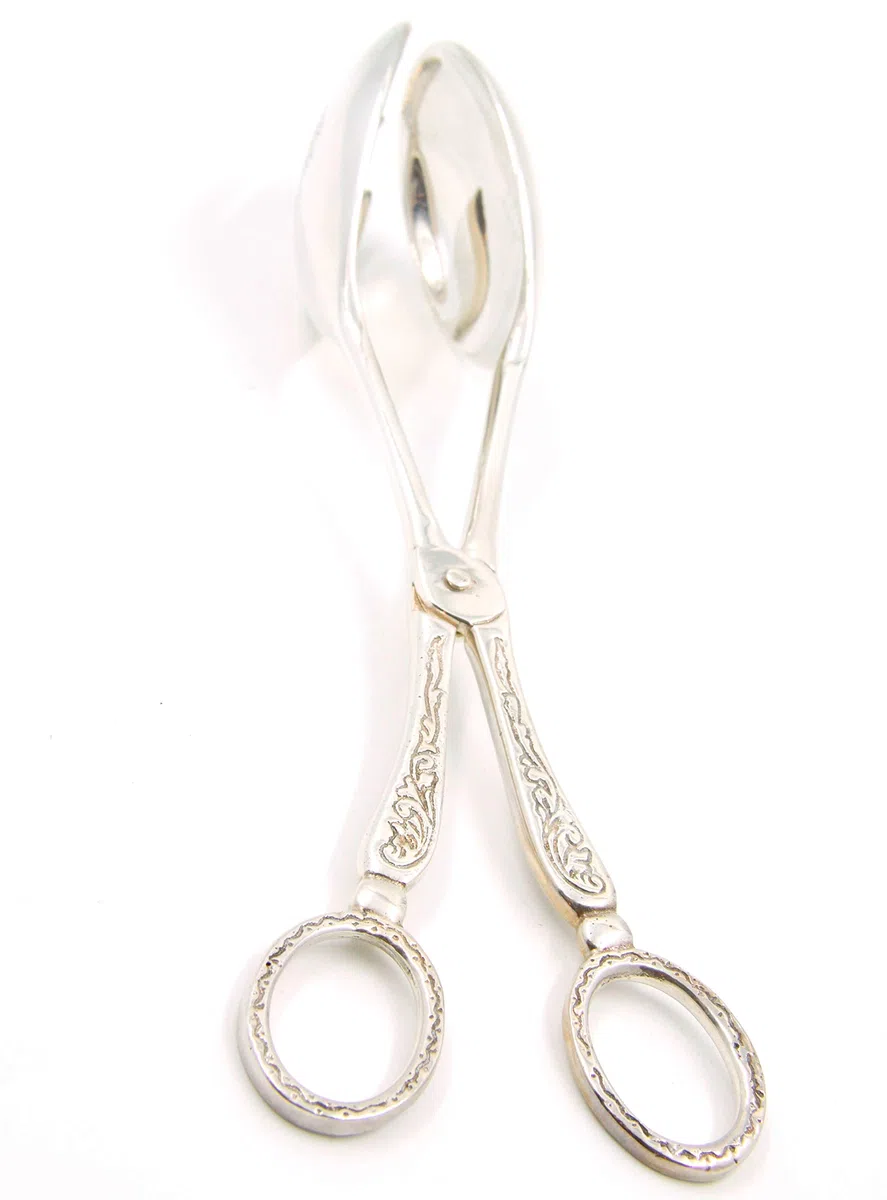 PINZA INSALATA ROYAL FAMILY SHEFFIELD -LA PIU’ ALTA QUALITA’ DI SILVER PLATED-cm 20x5x7