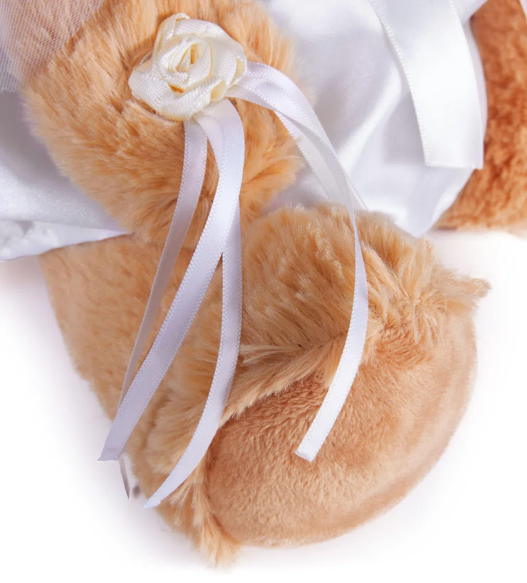 Brubaker Orsetto Sposo e Sposa - Set di Teddy - Regalo per Matrimonio e Fidanzamento - Regalo di Nozze per Coppia di Sposi - Peluche con Abito da Sposo e da Sposa - 25 cm