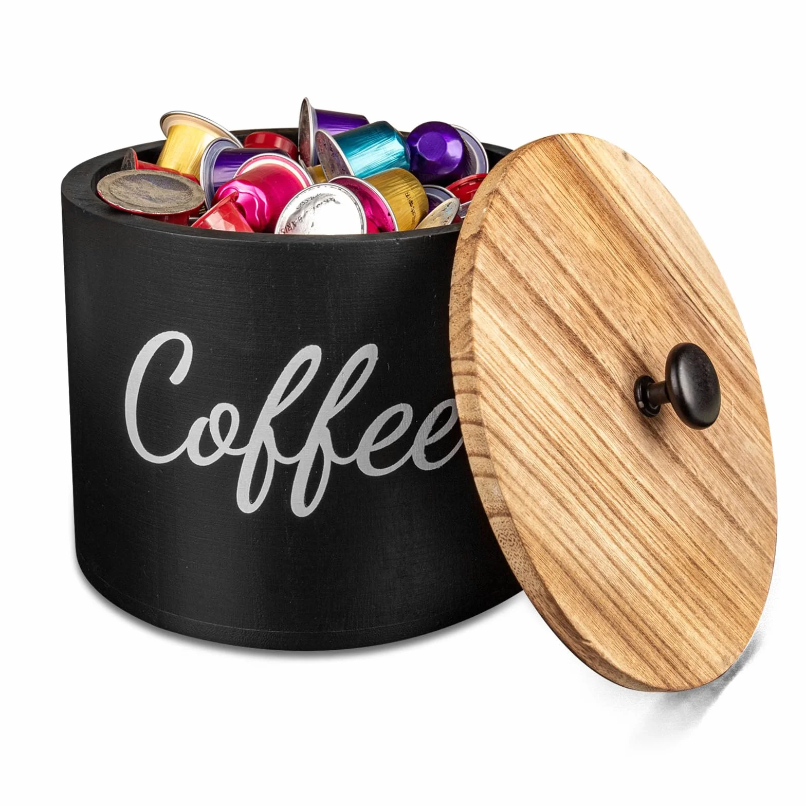 Porta Cialde Caffe Porta Capsule Caffe, Portacialde da Caffè,Capsule di Caffè Cesto di Immagazzinaggio,Contenitore Caffe, Cestini da Cucina,per Casa Bar,Angolo Caffe,Ristoranti,Hotel