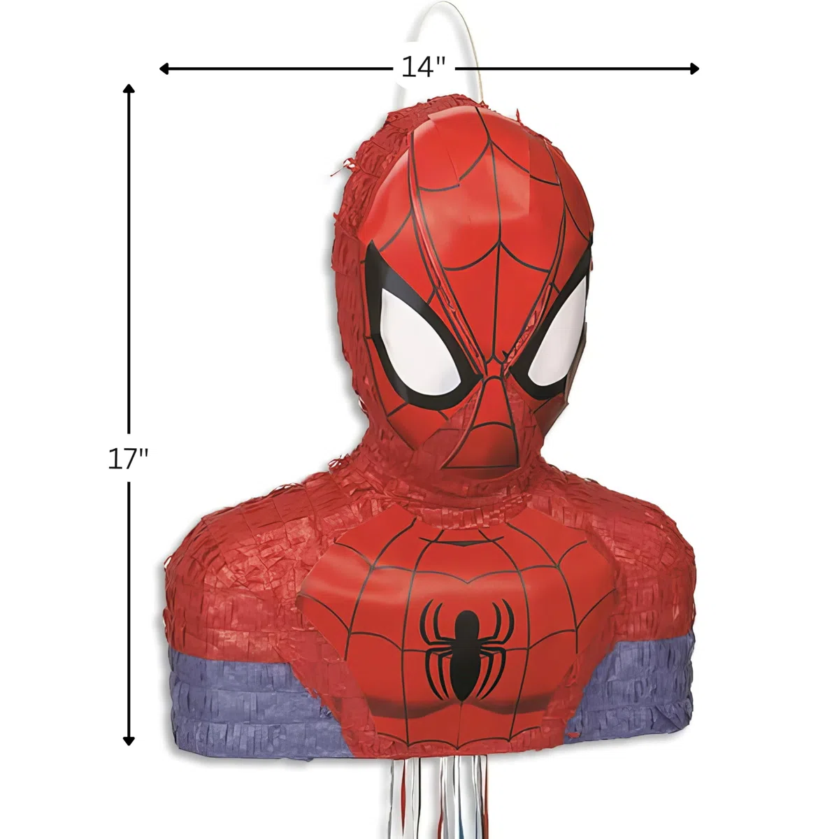 Unique Party 46378 - Ultimate Spider-Man Pinata - Tirare la Corda