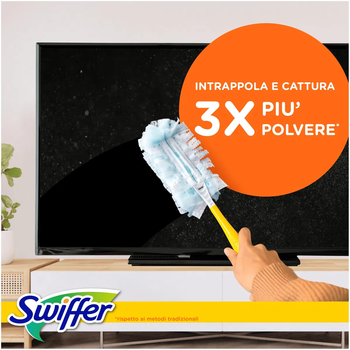 Swiffer Duster Ricariche Piumini Cattura Polvere, 92 Piumini, Cattura e Intrappola Polvere e Sporco, Raggiunge I Punti più Difficili della Casa, Con Profumo Ambi Pur, Offerta Incredibile