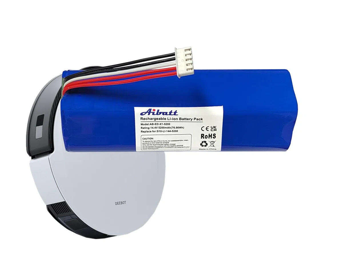 Batteria di ricambio per Ecovacs Deebot T8 Pure, T8+, Deebot T9, Deebot T20 Omni, Deebot T10, Deebot X1, Deebot Ozmo 950, Deebot T5 Max (14,4 V/74,88 Wh)