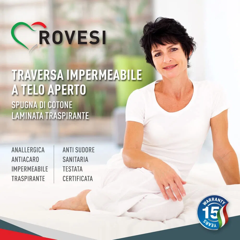 2 Traverse Coprimaterasso Cotone Spesso 70x90 cm per Lettino e Spannolinamento – Set 2 Pezzi Impermeabili e Lavabili – Morbide e Anallergiche – Certificazione OEKO-TEX Classe I