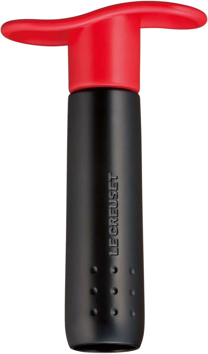 Le Creuset Pompetta vino WA-137 in Plastica con 3 Tappi, Nero e Rosso, 49200000608200