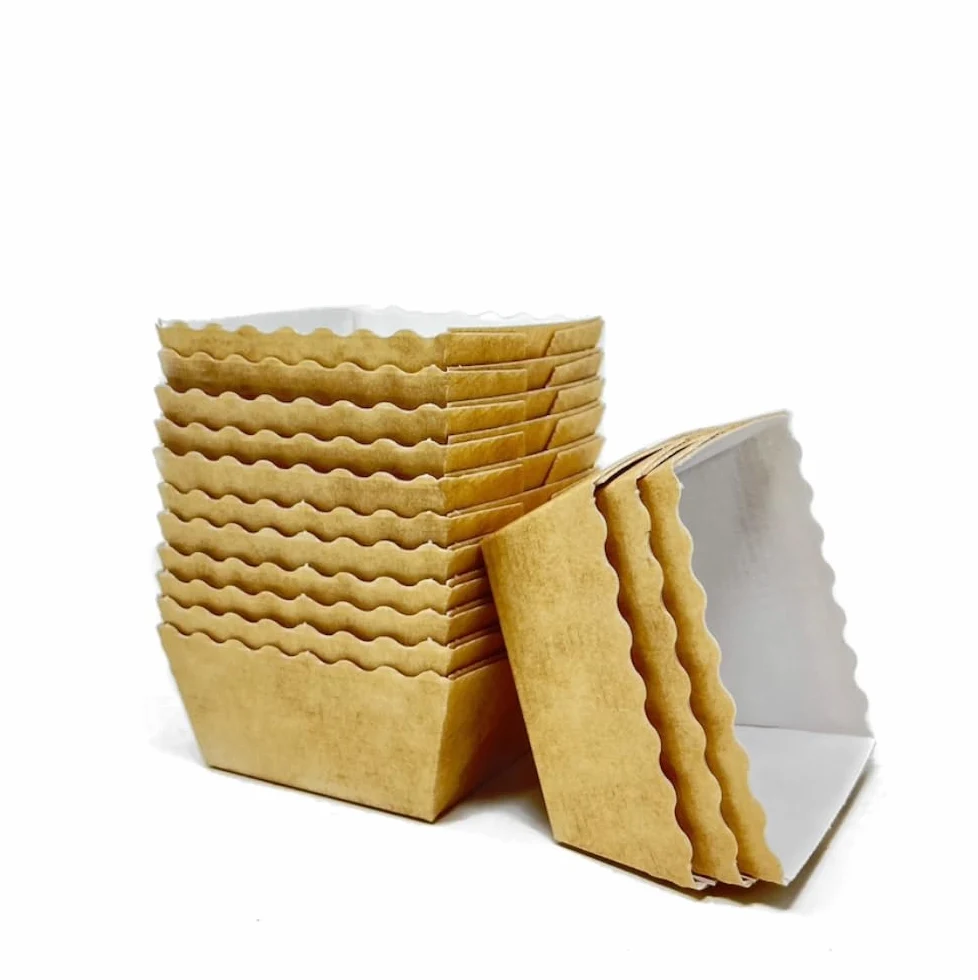Stampi/custodie usa e getta quadrati per mini pane Bakery Direct (200)