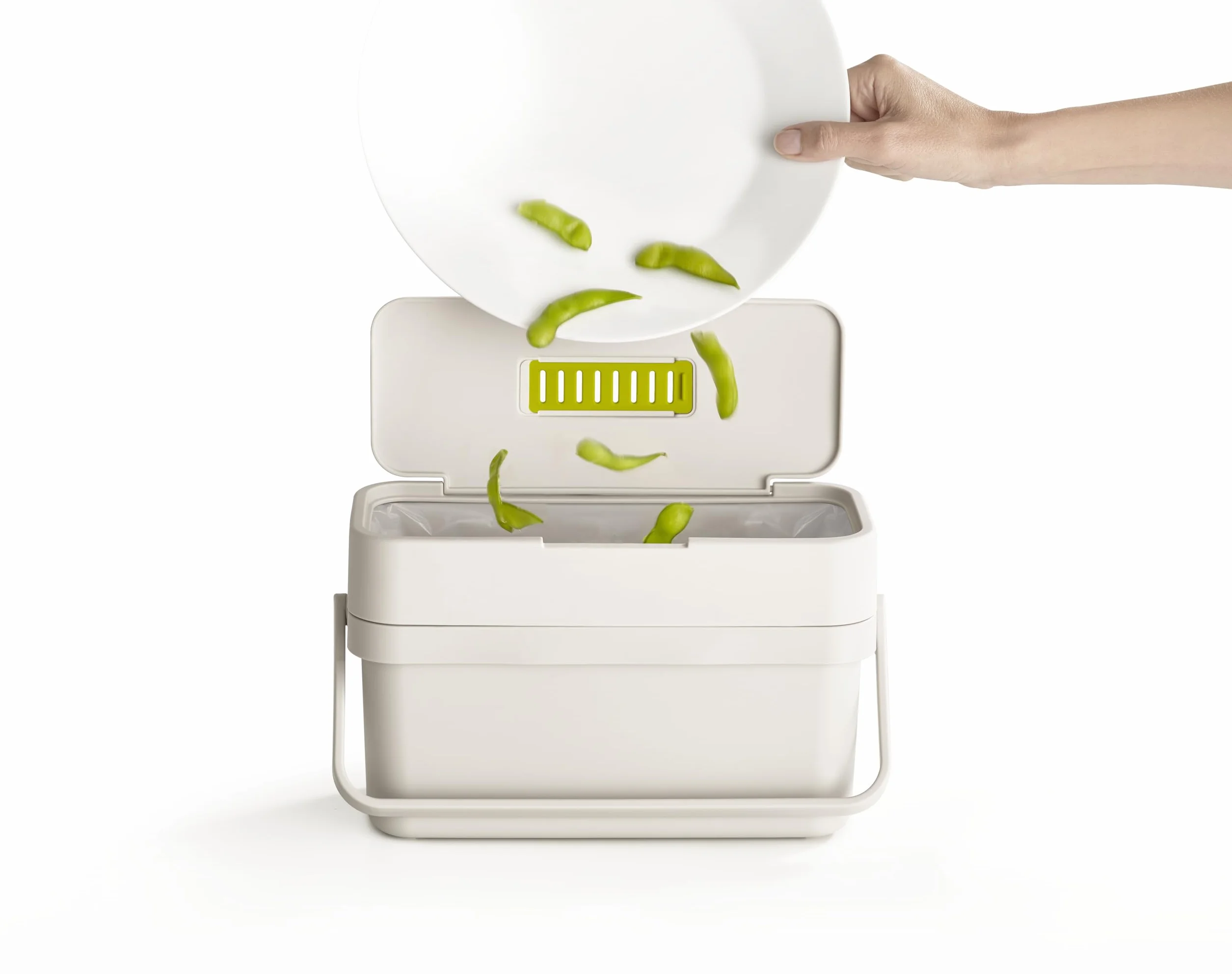Joseph Joseph Compo 4 Contenitore Compost per Rifiuti Alimentari Facile da Pulire e con Ventilazione, 4 Lt