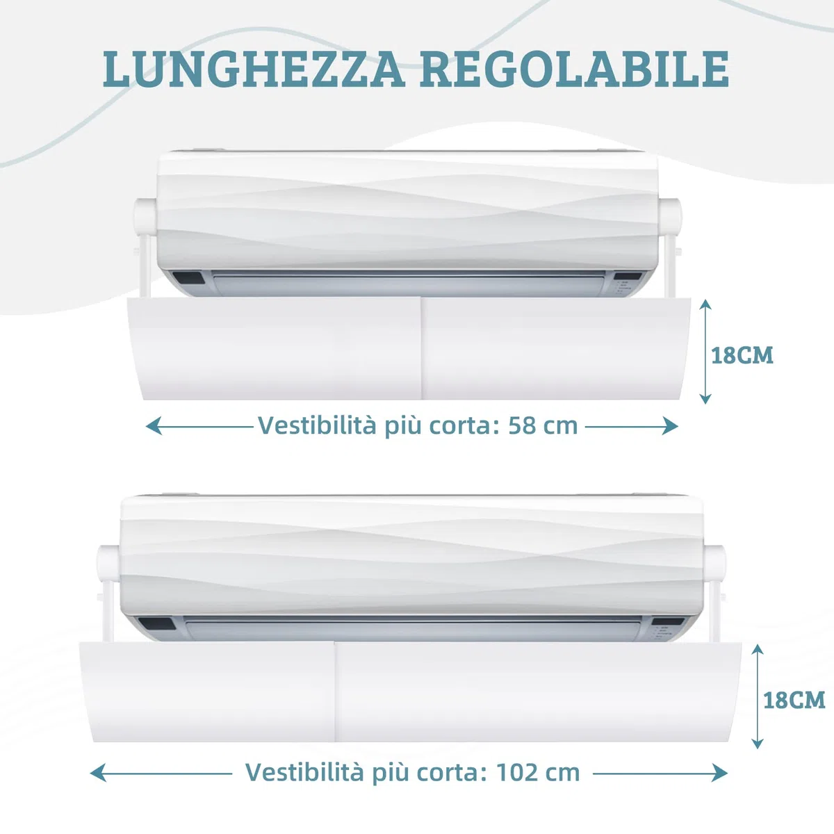 Deflettore Condizionatore Universale,Condizionatori Deviatore Aria Condizionatore Deflettore Aria Condizionata Deflettori Aria Condizionata per Soggiorno, Ufficio, Camera da Letto