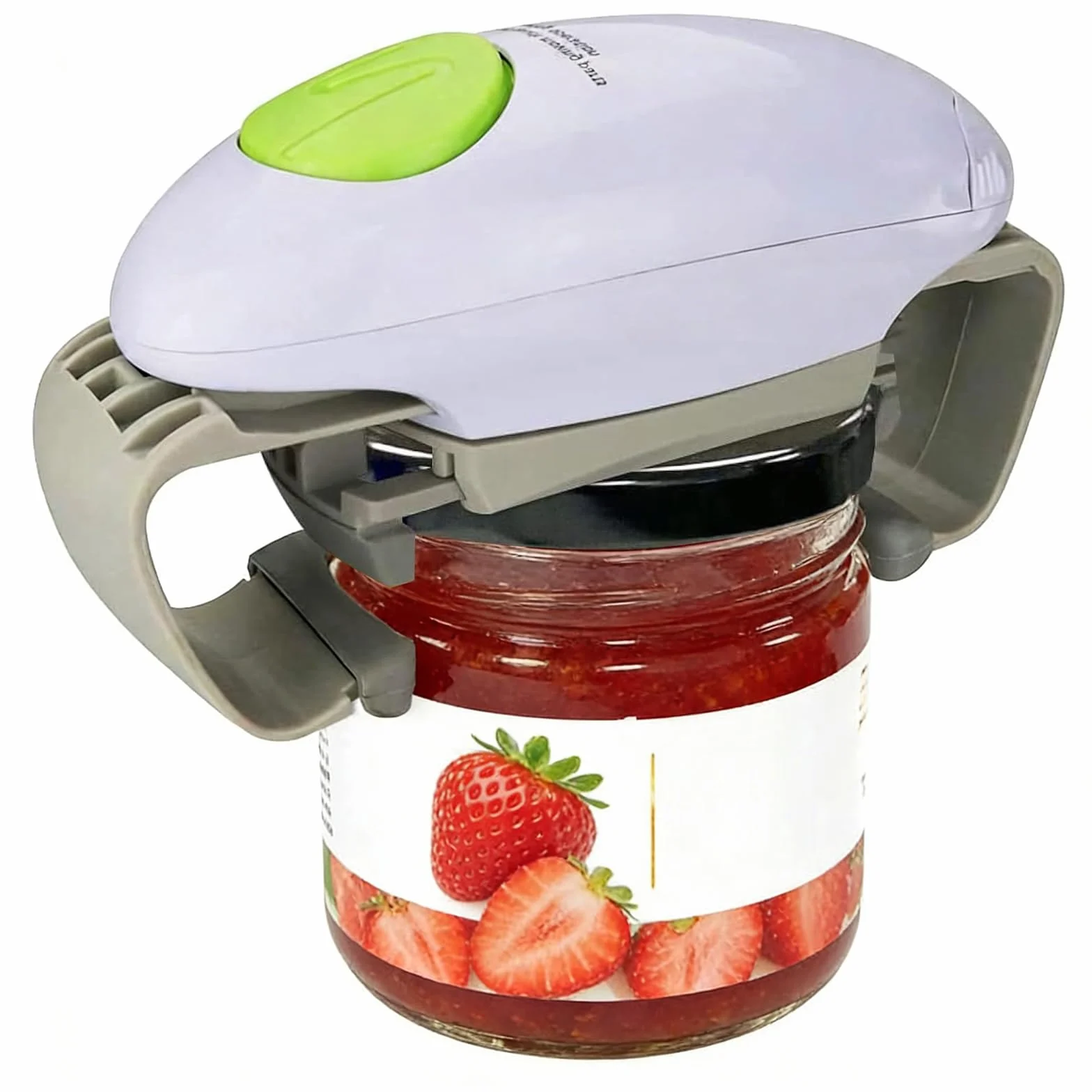 Apriscatole Elettrico – Apri barattoli Automatico Senza Sforzo, Perfetto per Casa, Accessorio Cucina per Tutti, Alimentato a Batteria (Bianco)