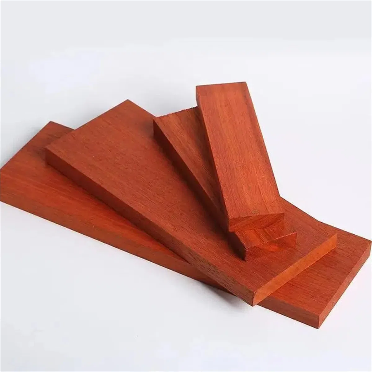 Bastoncini Legno Strisce lunghe di palissandro rosso, strisce quadrate in legno duro, fai da te, modellismo, intaglio(50x4x3cm)