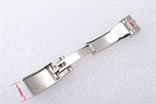 Accessori Fibbia Cinturino in Acciaio con Fibbia A Combinazione 16Mm per Rolex Deepsea Polizia di Stato Daytona-Matte