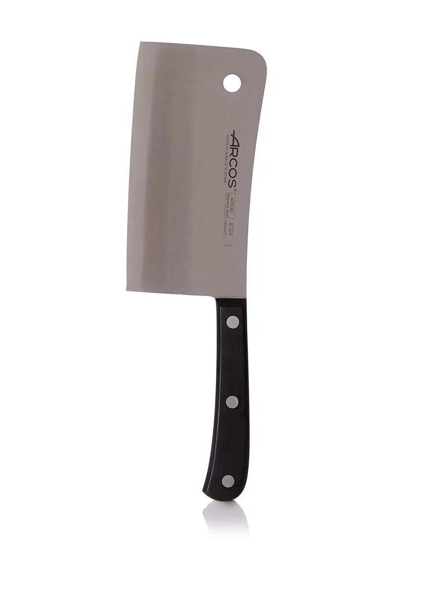 Arcos Europa, Mannaietta, Acciaio Inossidabile NITRUM 140 mm, Manico POM, Colore Nero