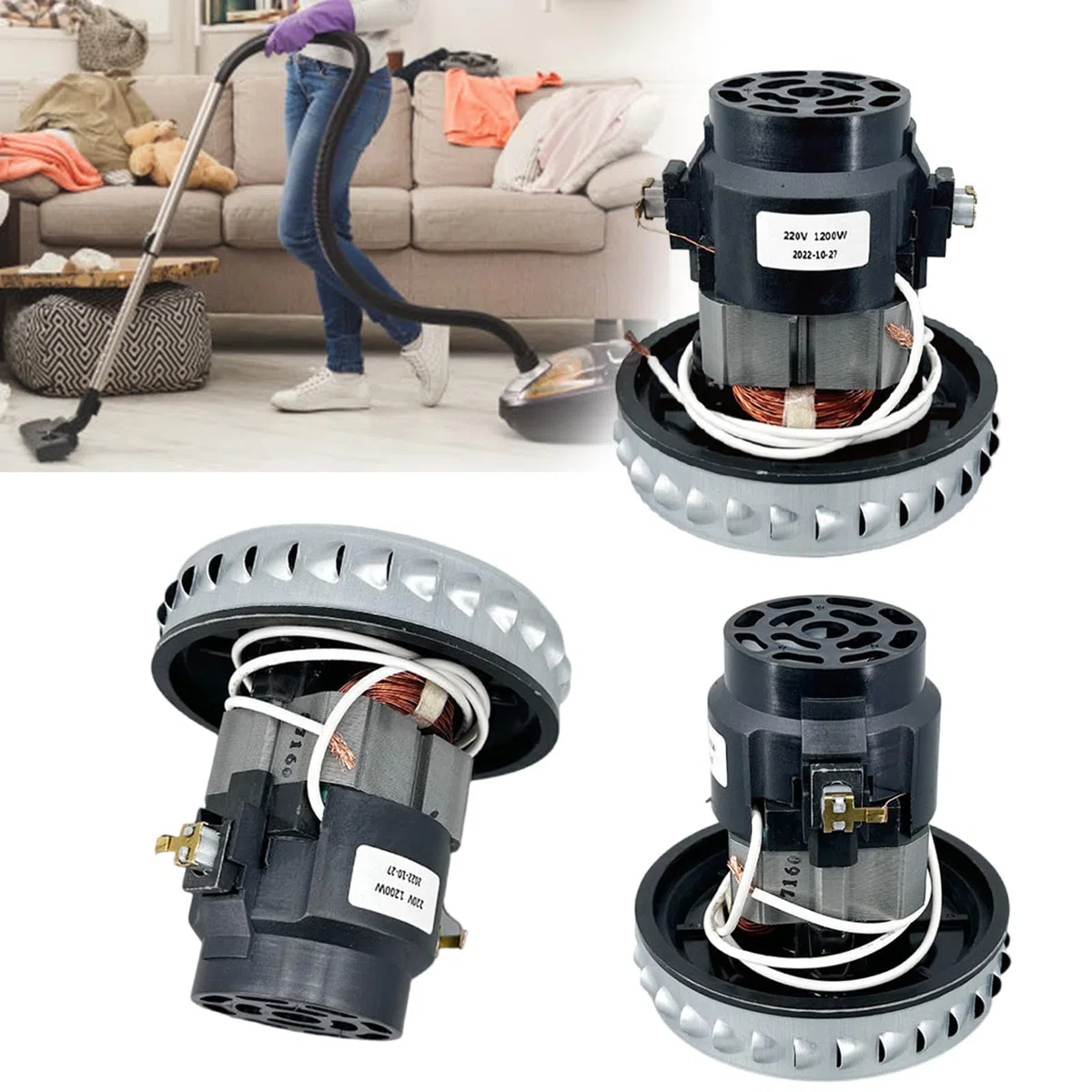 Potente motore di ricambio aspirapolvere 105 Mm/110 Mm Diametro Per Casa E Ufficio Personalizzazione Vari Modelli
