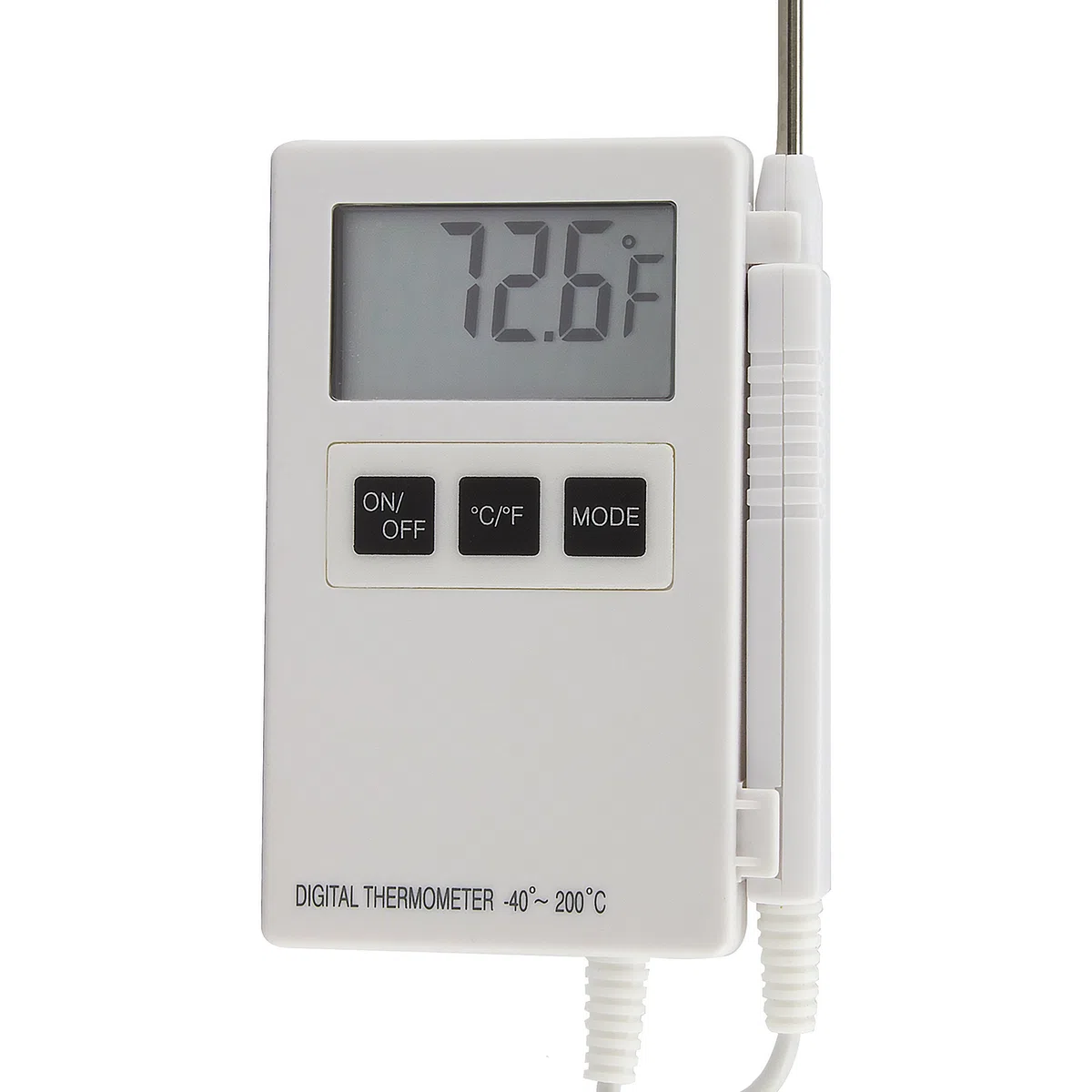 TFA Dostmann P200 - Termometro digitale professionale con sensore di puntura, ampio display HACCP lavabile