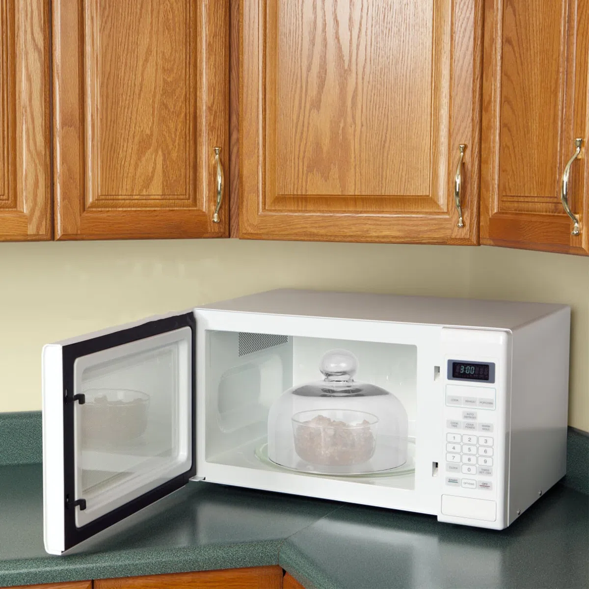 Copertura Resistente ad Alte Temperature per Microonde da 16cm in Vetro Protezione Anti Schizzi per Proteggere Cibi e Piatti nel Forno a Microonde