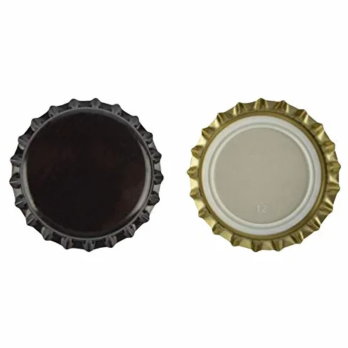 Tappi a corona, 26 mm, nero, 1000 pezzi, per bottiglie di birra standard
