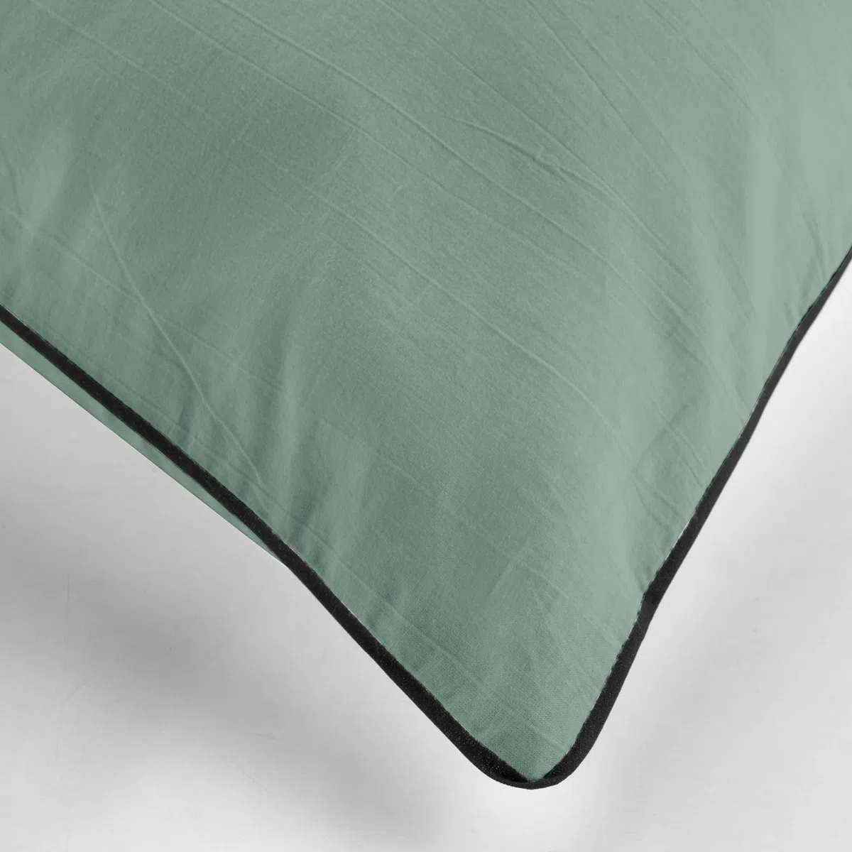Douceur d'Intérieur, Parure 3 pezzi (240 x 220 cm) Linette Salvia, 100% Cotone