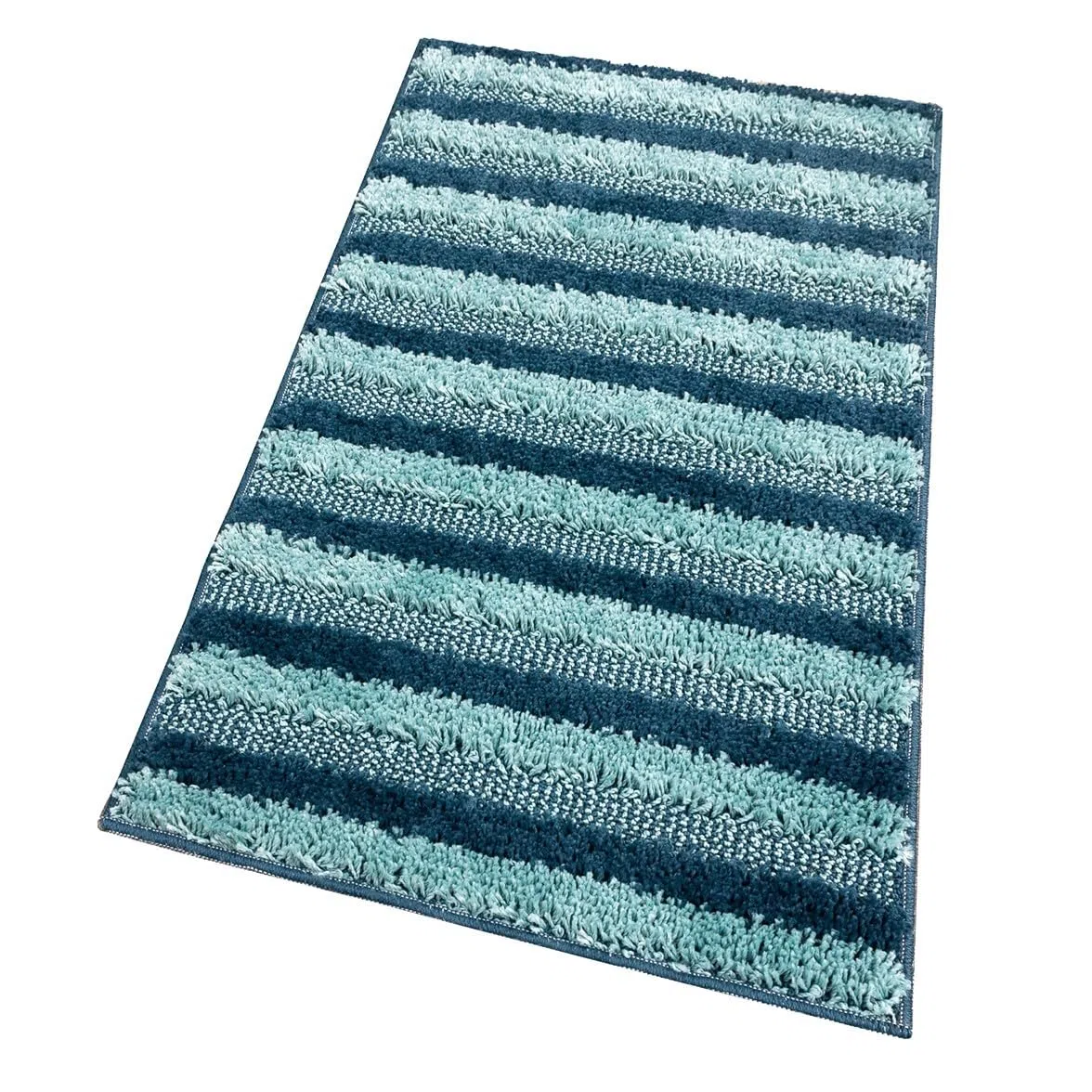 emmevi Tappeto Bagno Doccia Scendiletto Morbido Shaggy Assorbente Antiscivolo Lavabile 60x120 Cm Blu