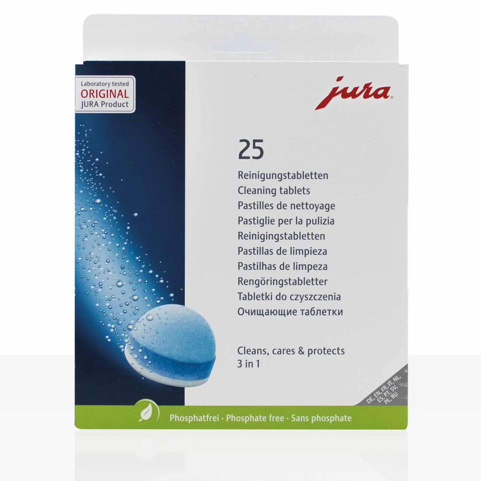 Jura Pastiglie Detergenti 25 Pezzi per Macchine da Caffè Automatiche
