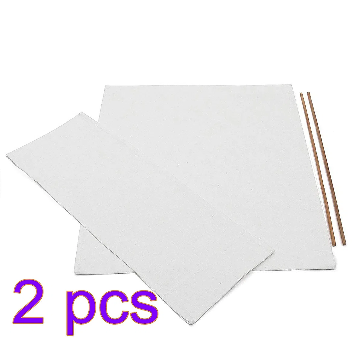 Fodere per Sedie, 2 Set Tela da Regista Kit Sostituzione Moderna Elasticizzata Copertura Antimuffa Lavabile Resistente Pieghevole (Bianco)