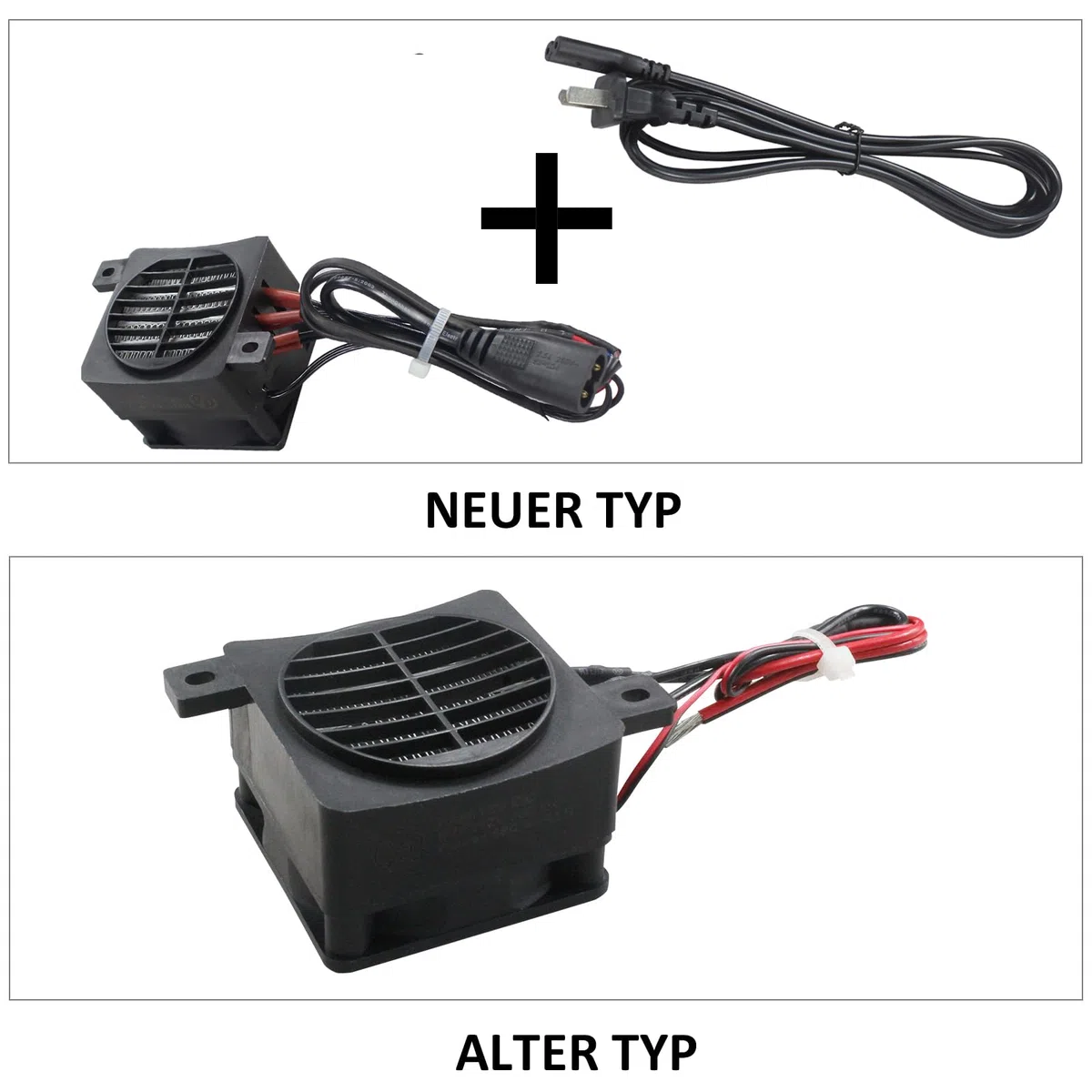 PTC, riscaldamento ad aria, 220 V, 100 W, PTC, con cavo di alimentazione, temperatura costante, riscaldamento elettrico in ceramica con ventola per umidificatore, stampante 3D, PTCYIDU