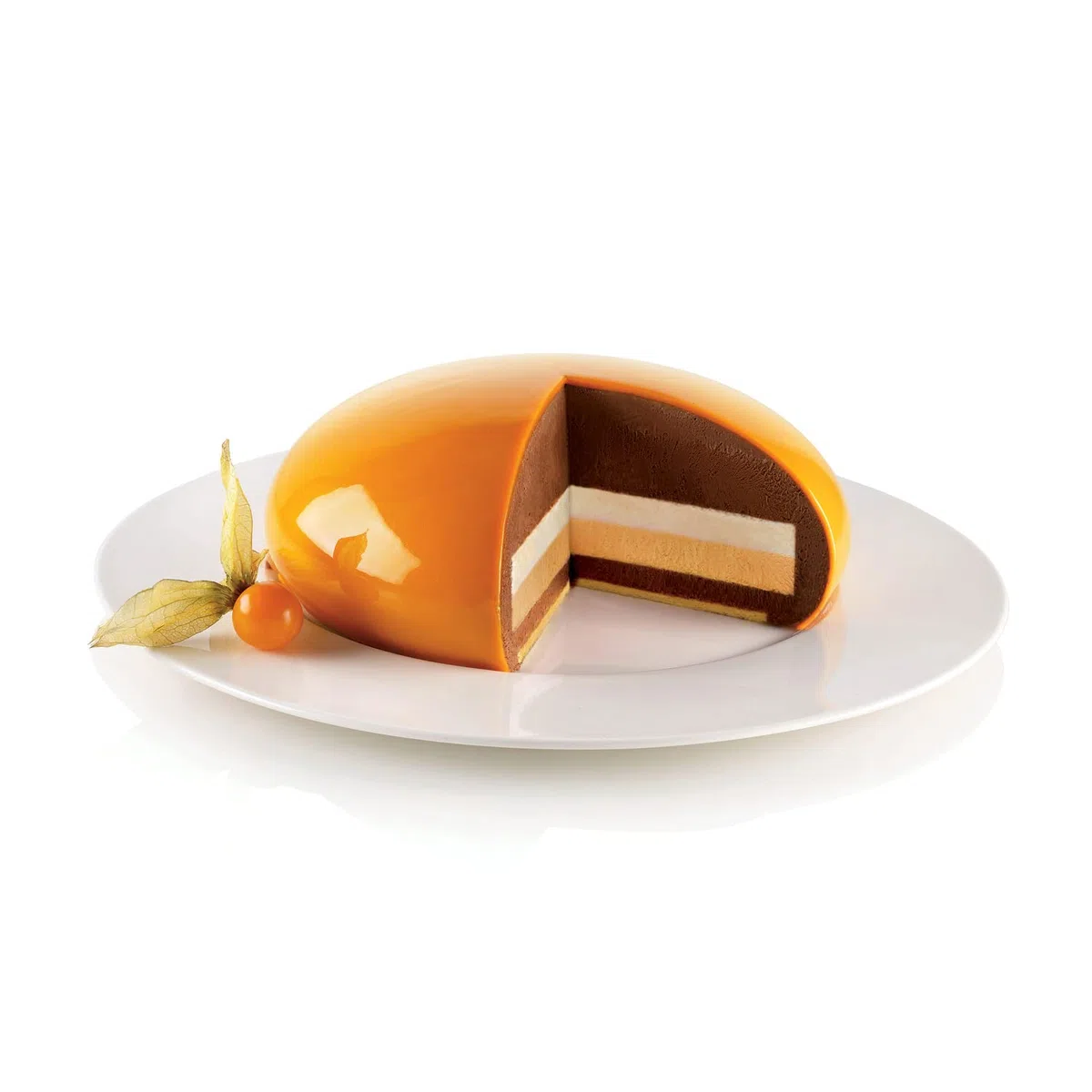 silikomart | Set in Silicone per Torta Moderna GOCCIA + MULTI-INSERTO ROUND, Antiaderente, Confezione da 2 Stampi per Dolci Multiuso, Made in Italy