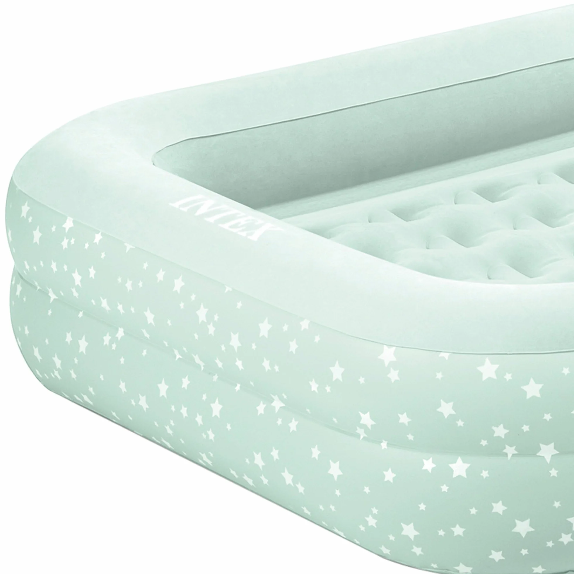 Intex 66810NP - Materasso Gonfiabile Lettino Baby, Casa e Viaggio, PVC, Multicolore, 107x168x25 cm