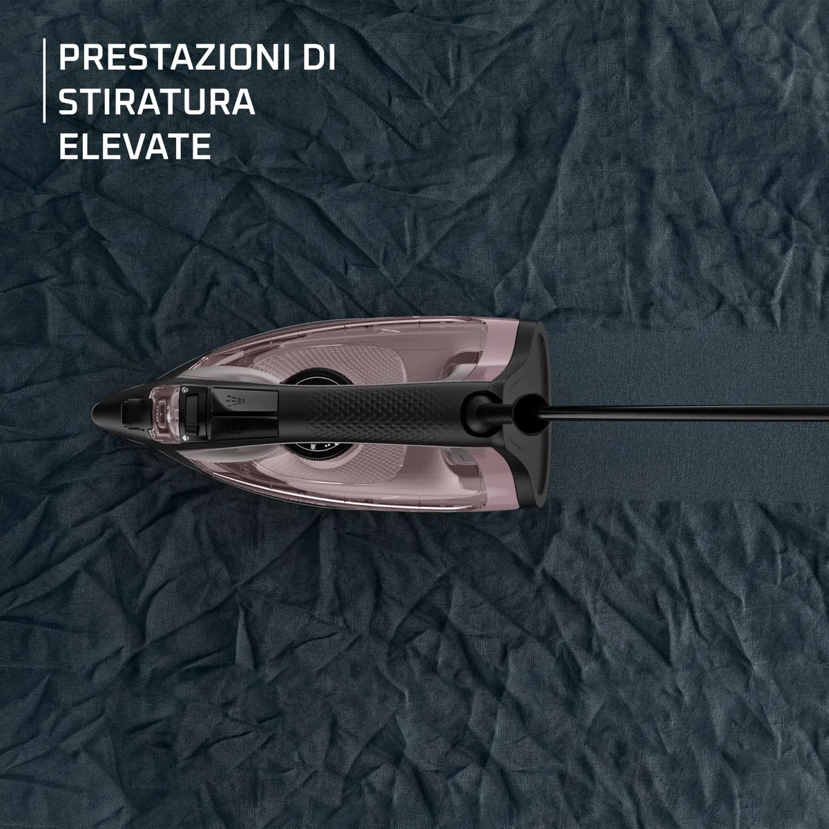 Rowenta DW4345 Express Steam Ferro da Stiro a Vapore, 2600W, 250 ml, Colpo Vapore 200 g/min, Piastra in Acciaio Inox, Sistema Anticalcare, Impugnatura Ergonomica, Protezione Antigoccia, Modalità Eco