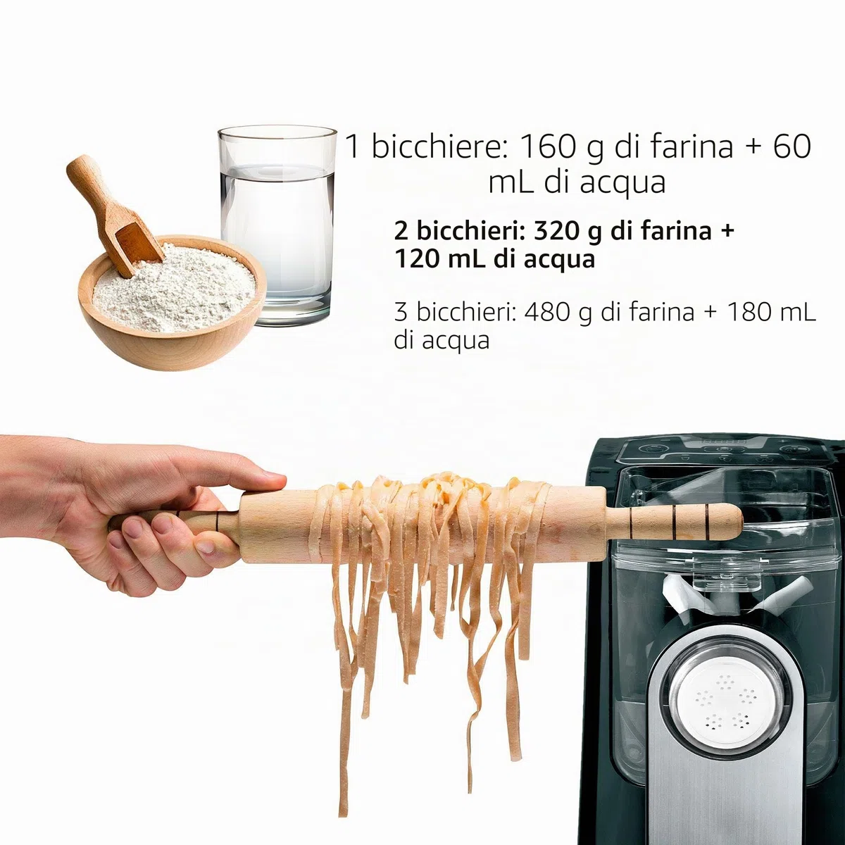 MASTER PRO BGMP-9145 PASTA MAKER, alluminio
