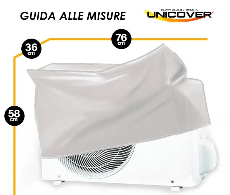 Copri condizionatore esterno rinforzato Unicover (760/360/580 mm)