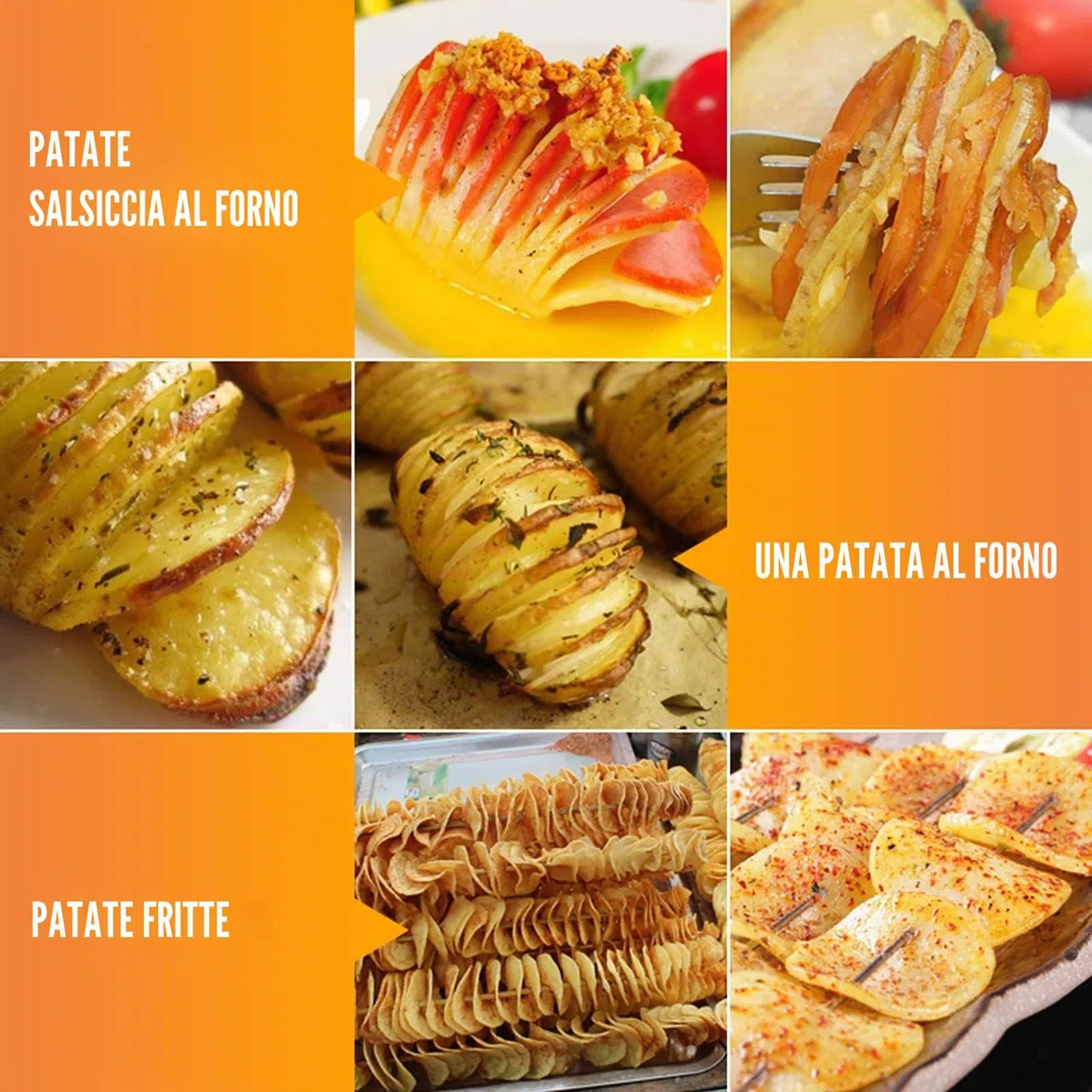 Uten Affetta Patate a Spirale, Affettatrice Spirale di Patate in Acciaio Inox con Manovella e Piedini in Gomma Antiscivolo per Frutta, Patate, Tornado Chips