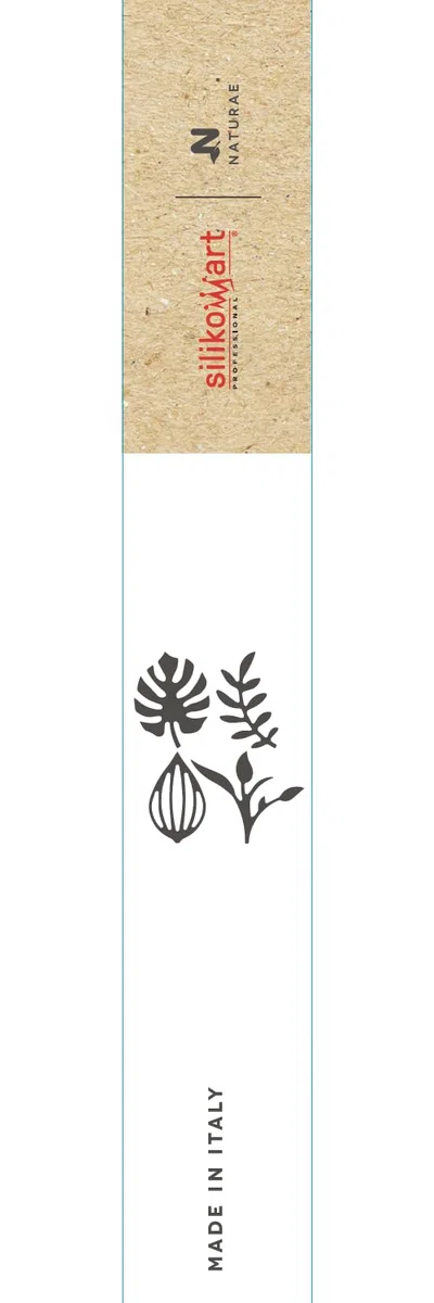 silikomart Giardino - Stampo in Silicone N.68 Foglie 40X25 H 2 MM - 40X49 H 2 MM