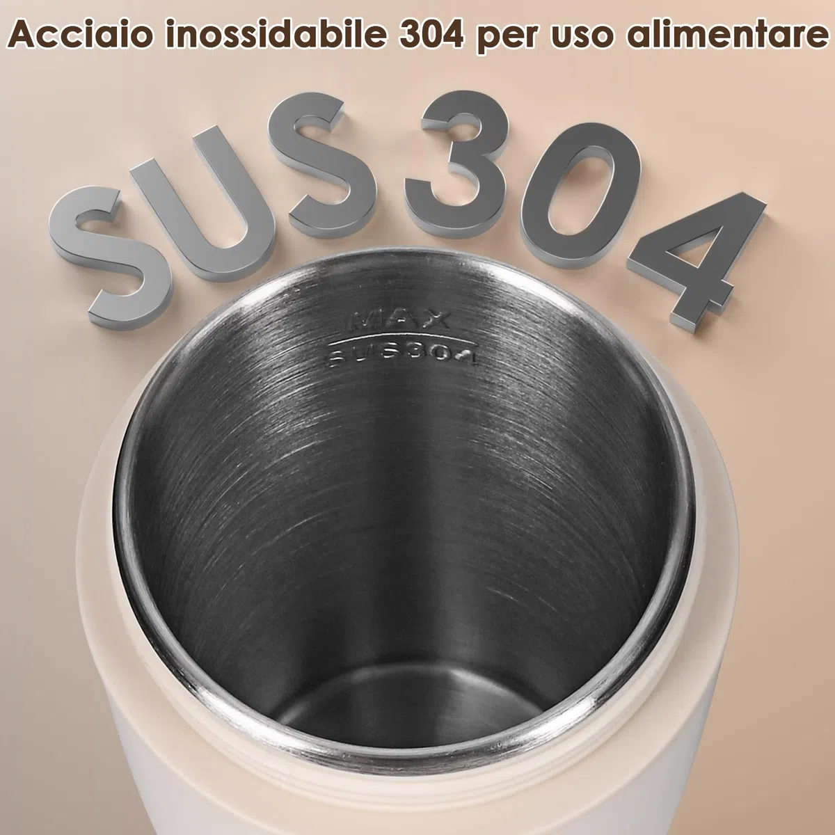GuKKK Bollitore da Viaggio Piccolo Elettrico, 350 ml, 3 in 1 Doppio Strato 304 Bollitore in Acciaio Inox Spegnimento Automatico con Regolazione della Temperatura per latte per bambini,hotel,caffè