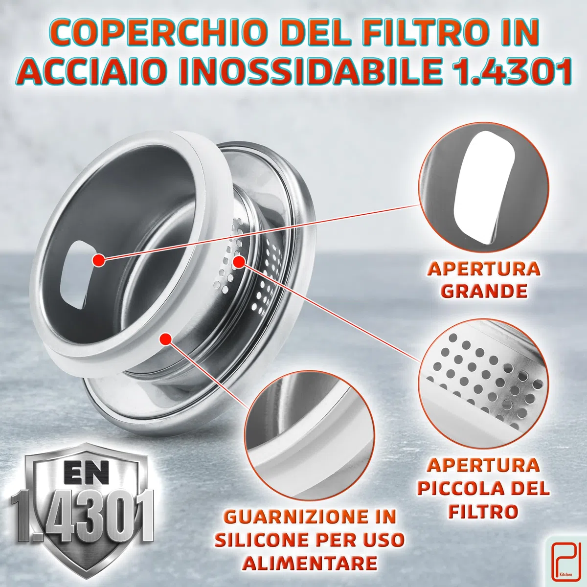 Brocca in vetro borosilicato di alta qualità con coperchio e beccuccio - 2litri, vetro borosilicato con manico - Caraffa per bevande calde/fredde - Brocca per l'acqua - Brocca per tè freddo