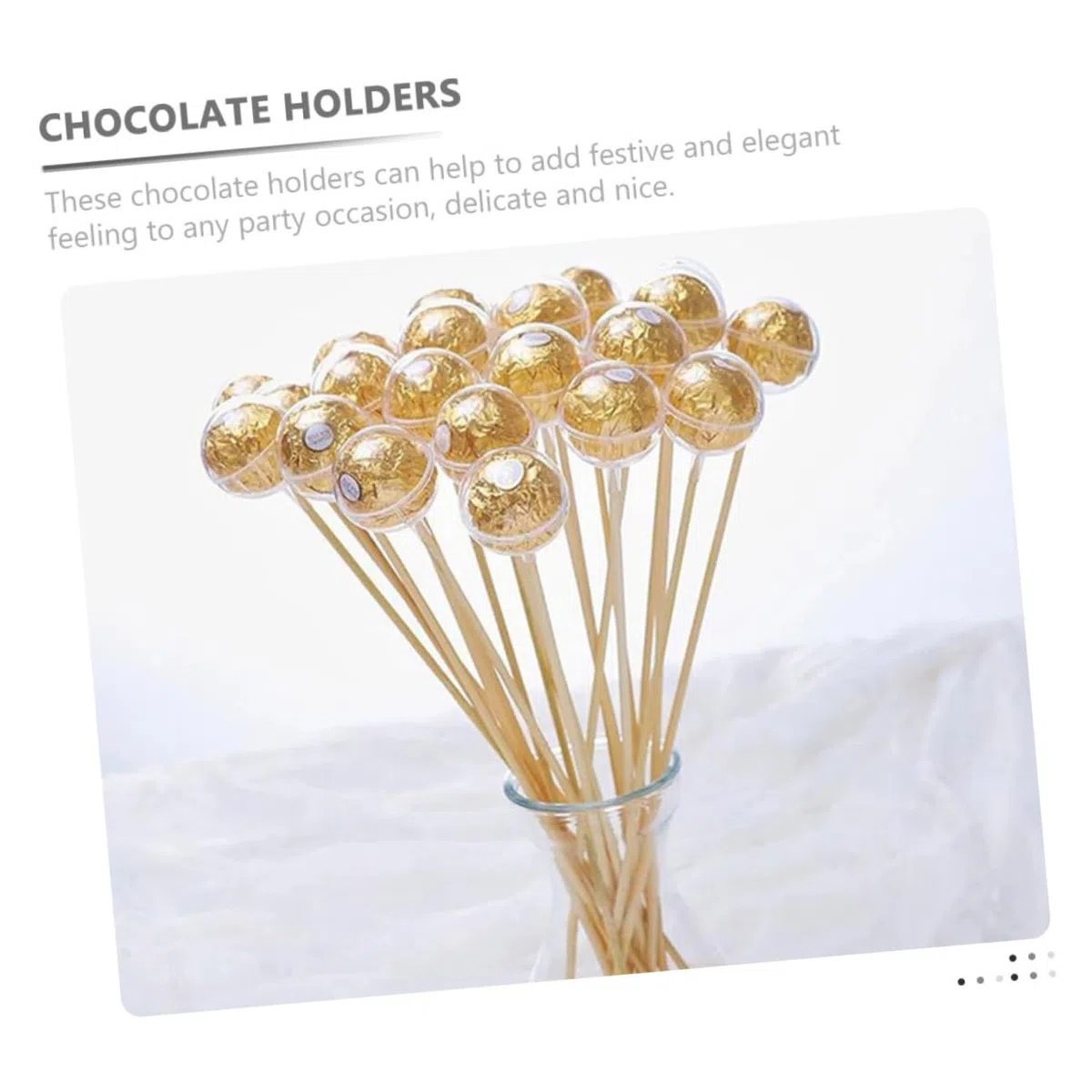 EXCEART Scatole per Cupcake al Tartufo di Cioccolato 100 Pezzi Porta Muffin A Cupola con Bastoncini per Base Fissa