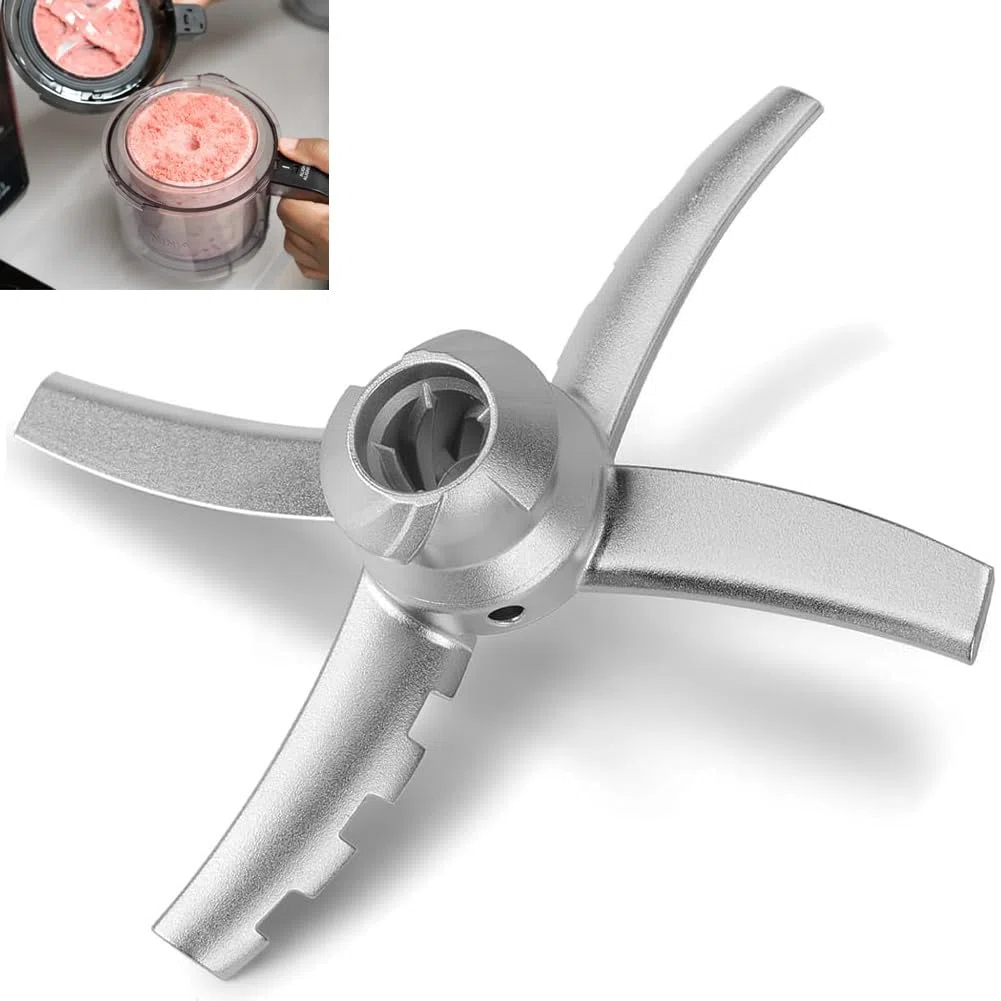 per Ninja CREAMi Deluxe Blade Paddle, parte di ricambio compatibile con Ninja Creamy Ice Cream Maker NC501 NC500 Series, accessori in acciaio inox Creamie